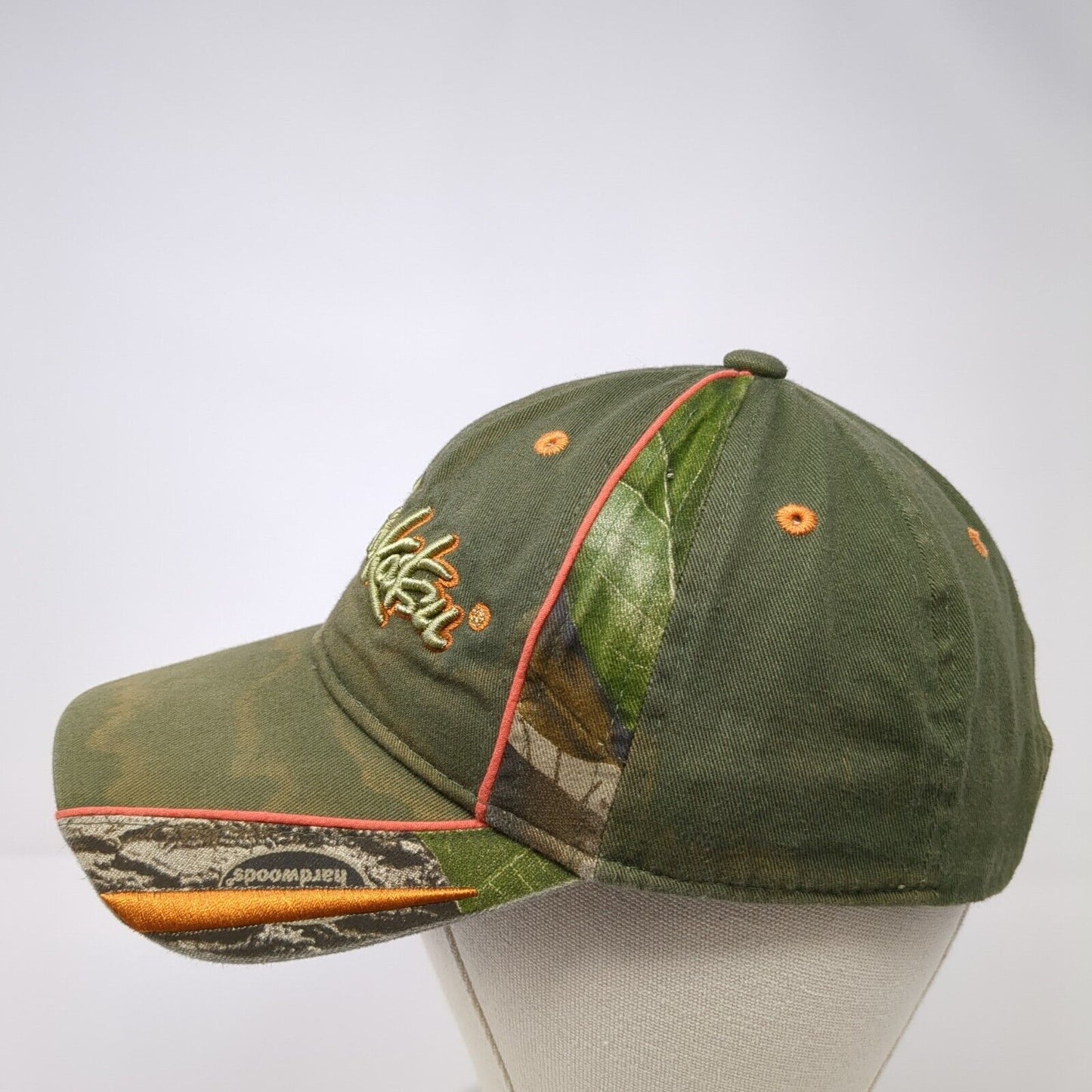 Gamakatsu Strapback Hat Green One Size Adjustable Embroidered 6 Panel
