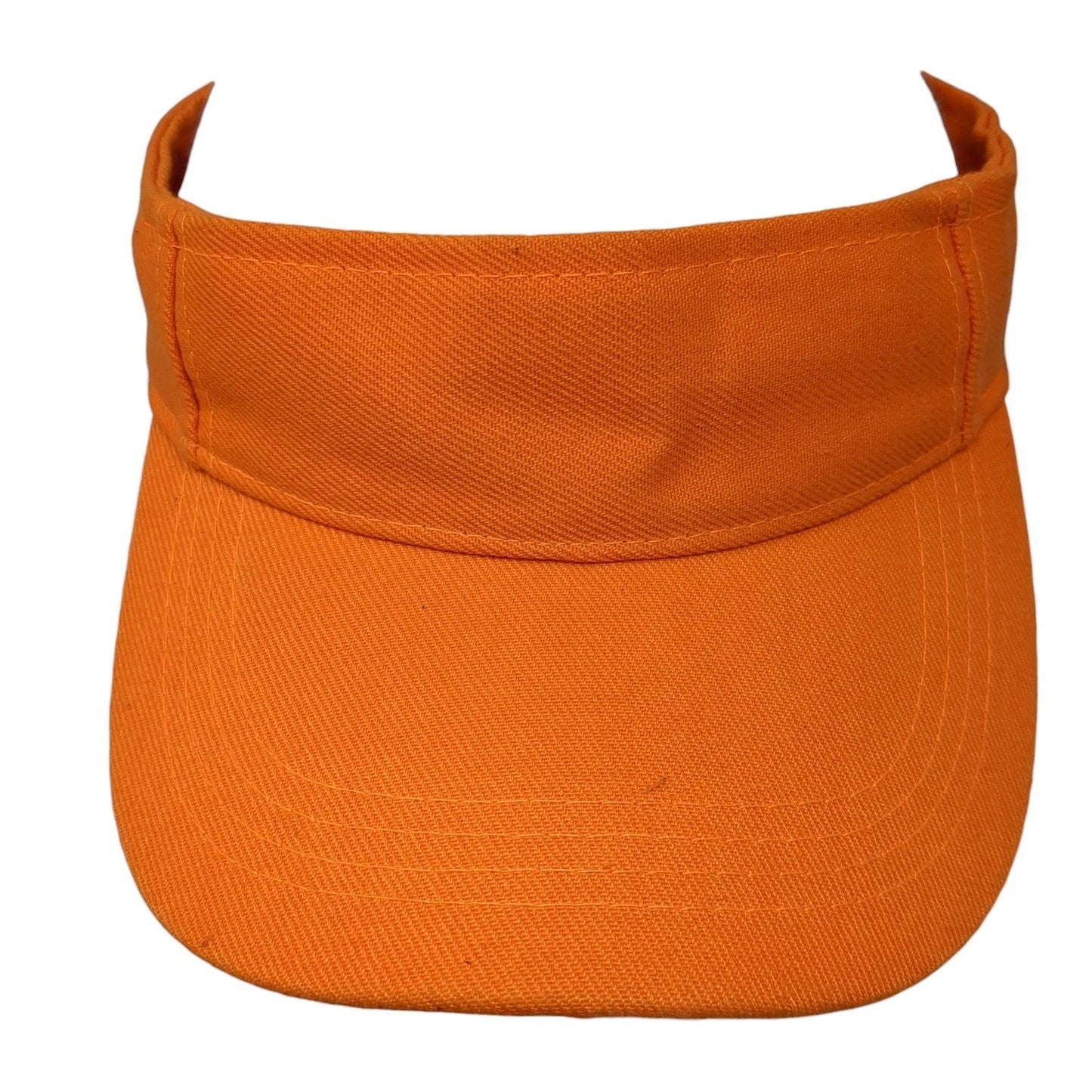 Unbranded Sun Visor Hat Orange One Size Adjustable Strap Lightweight Ear Flaps