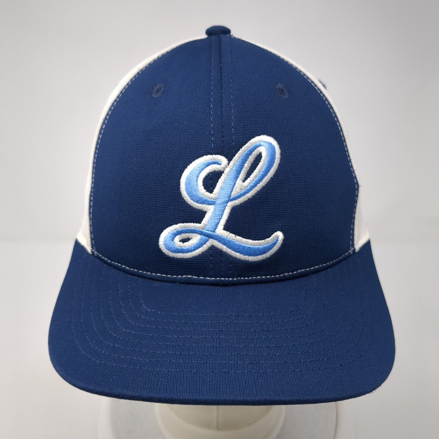 Boombah Fitted Hat Blue S-M Embroidered Colorblock 6 Panel Outdoor