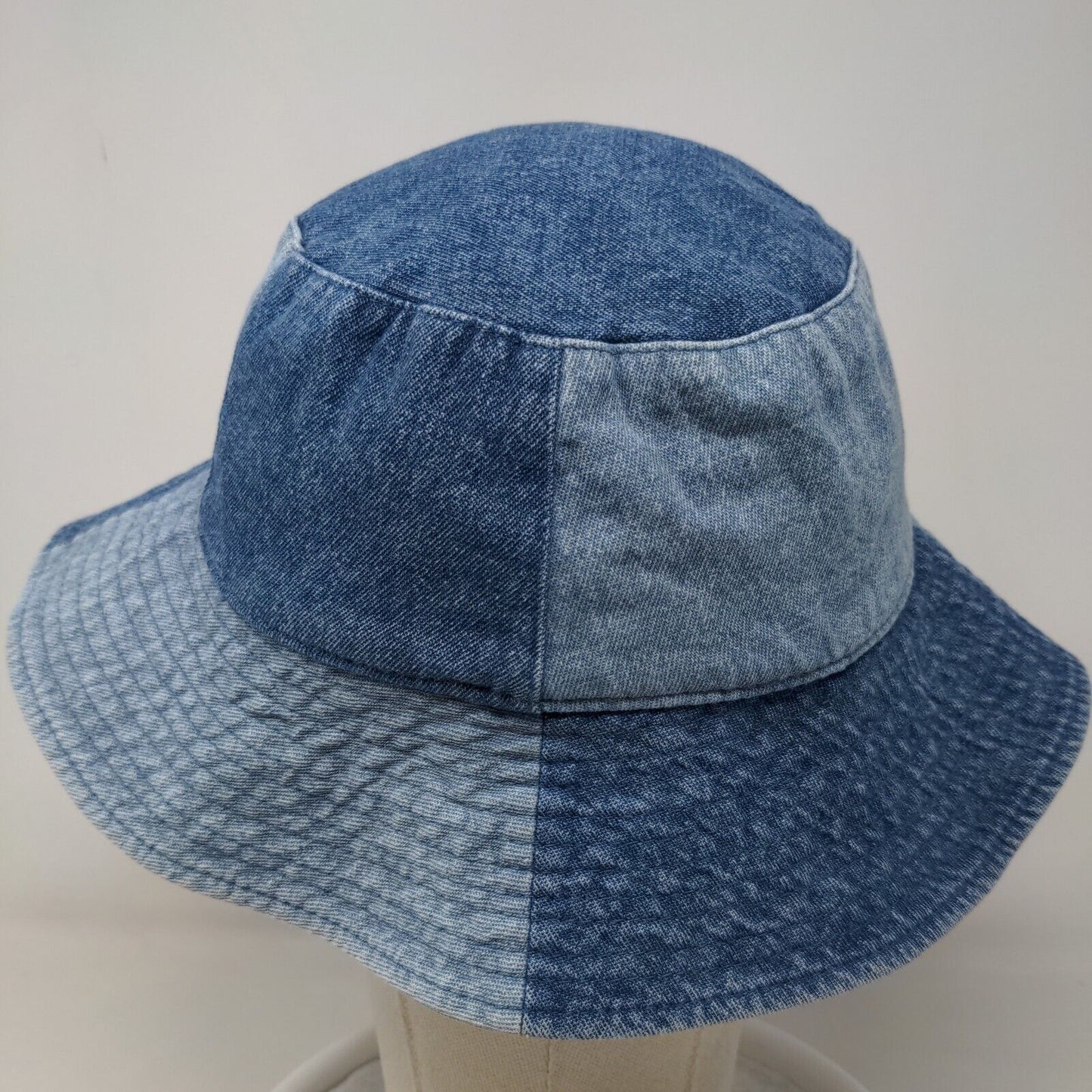 Universal Thread Women's Denim Bucket Hat Cap Blue Cotton Patchwork