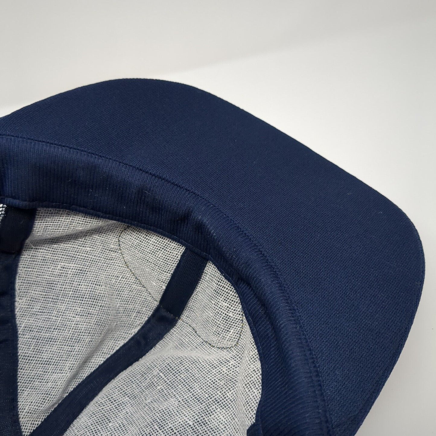 Captain Snapback Trucker Hat Blue One Size Adjustable Embroidered Mesh Back