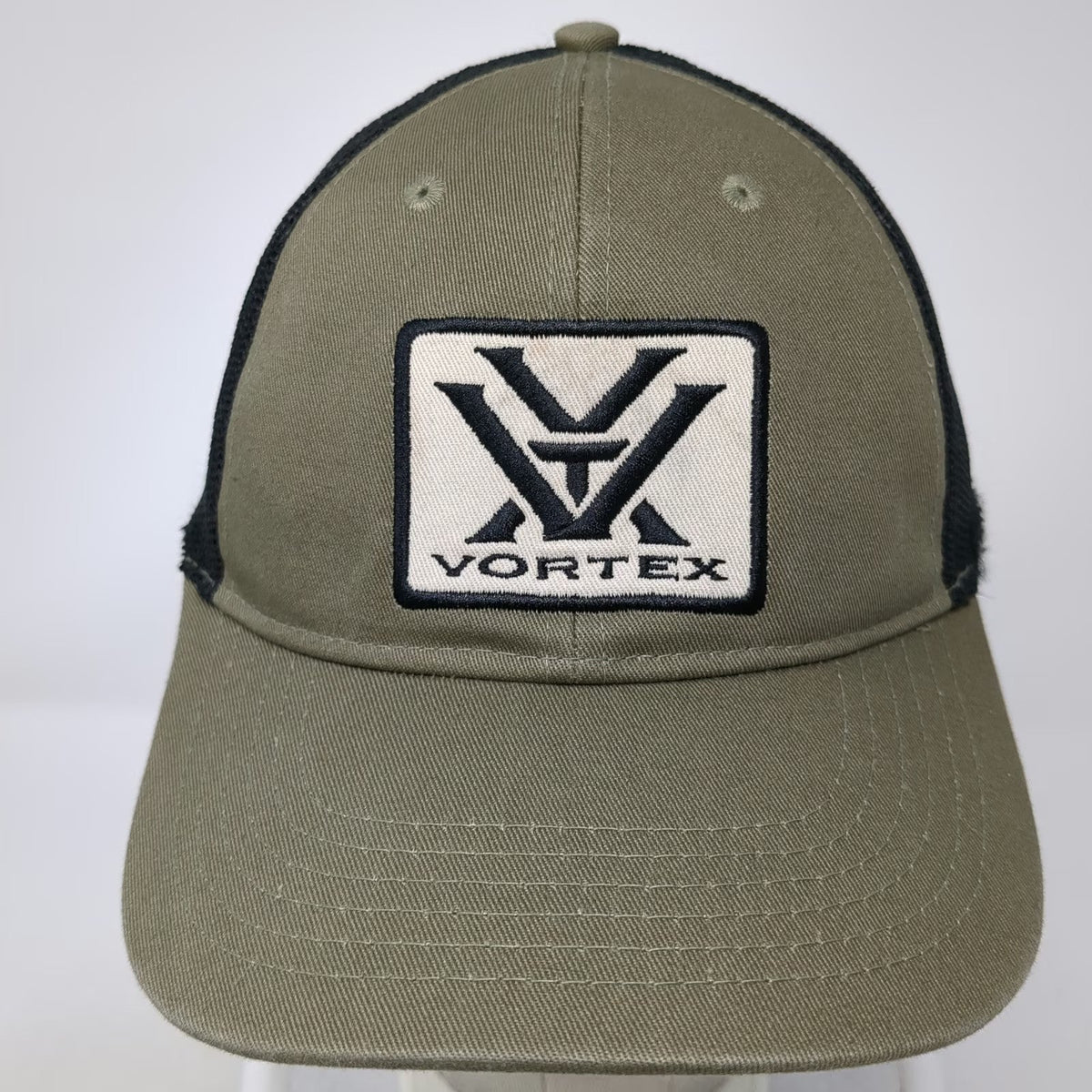 Vortex Gear Trucker Hat Green Black One Size Mesh Snapback Embroidered Patch