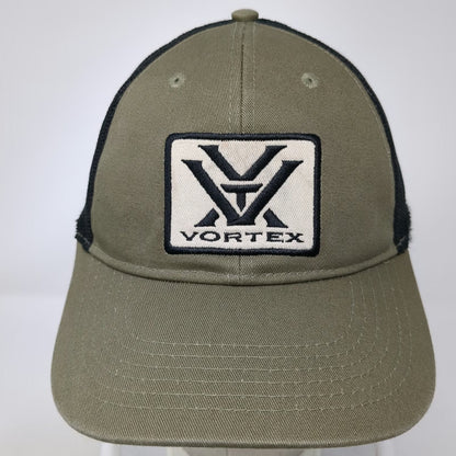 Vortex Gear Trucker Hat Green Black One Size Mesh Snapback Embroidered Patch