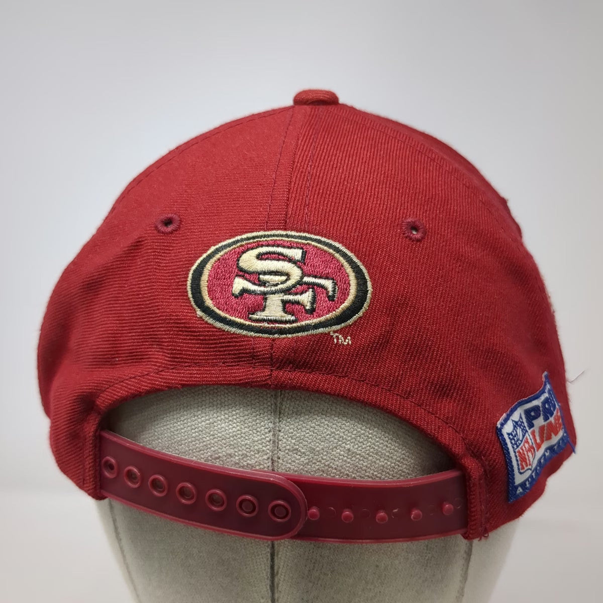 Reebok San Francisco 49ers NFL Snapback Hat Red Black 50th Anniversary Vintage