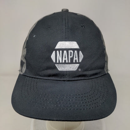 NAPA Auto Parts Strapback Hat Gray Camouflage OSFM Embroidered 6 Panel