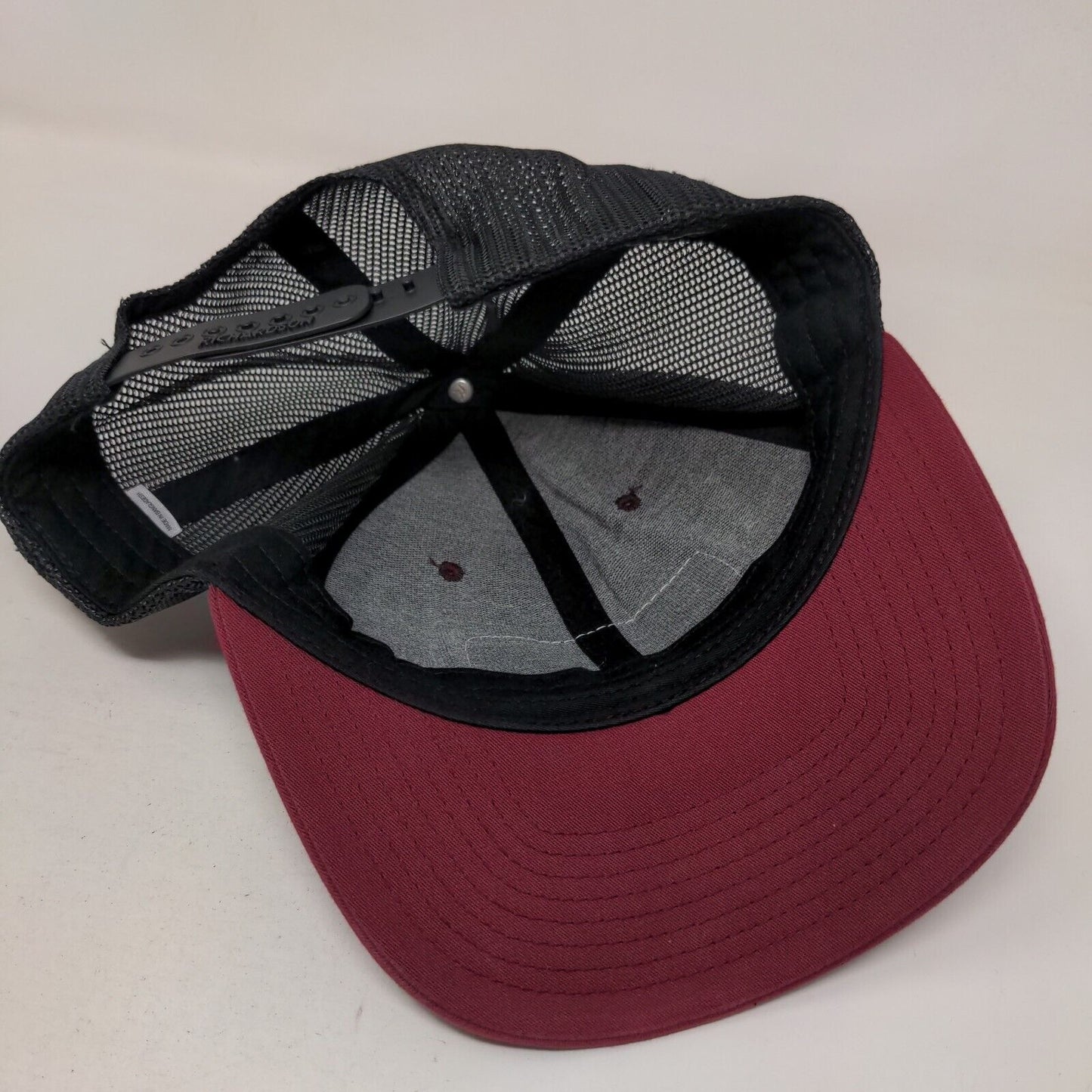 Dearybury Oil Gas Snapback Trucker Hat Red One Size Adjustable Mesh Back