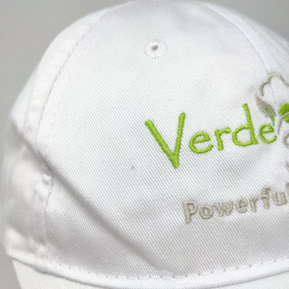 Verde Steam Powerfully Natural Strapback Hat White One Size Embroidered