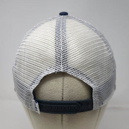 YETI Trucker Hat Blue One Size Mesh Back Snapback Built for the Wild Coolers