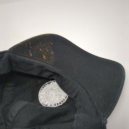Secret Orchard Slideback Hat Black Embroidered Logo Adjustable 100% Cotton