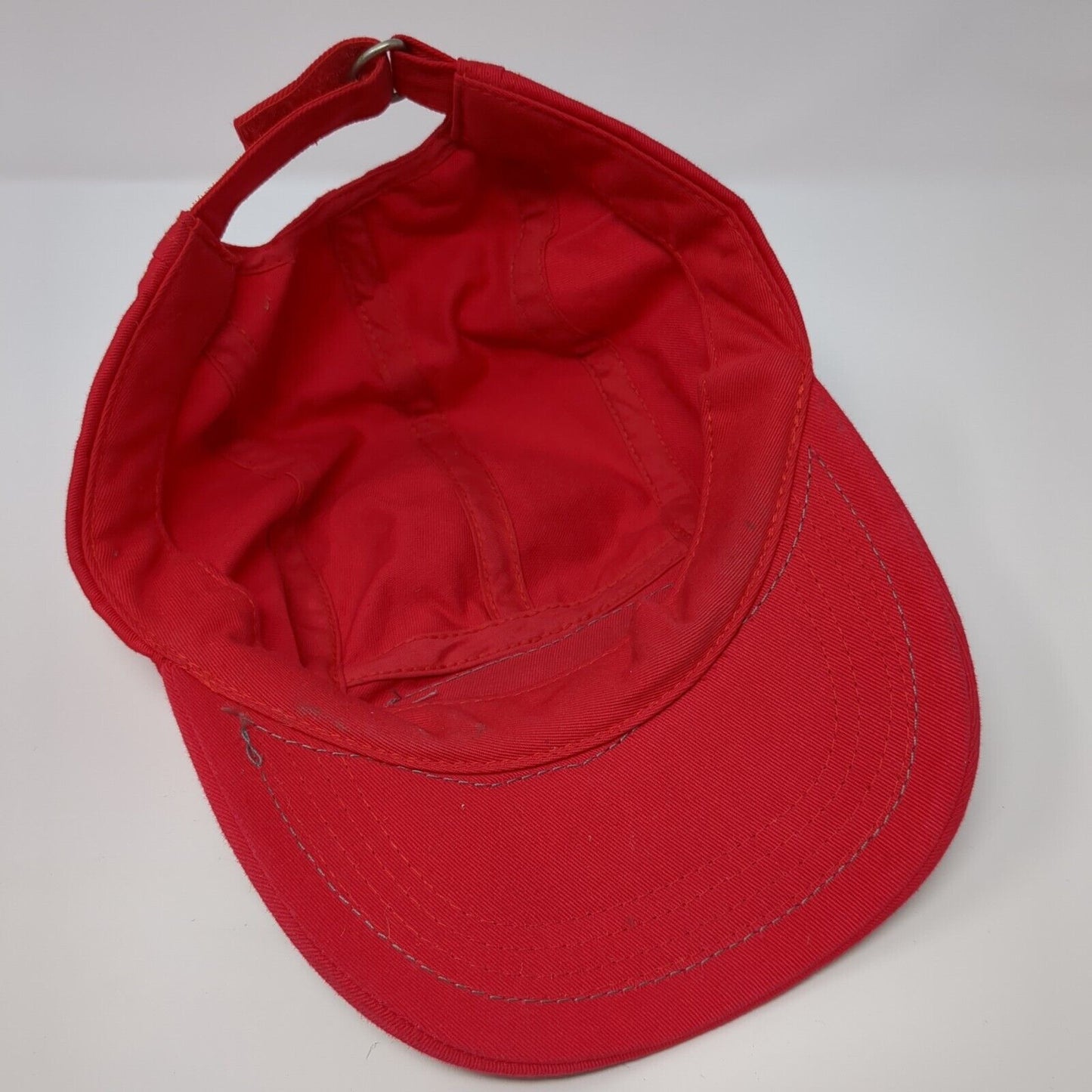 Ride Patch Strapback 5 Panel Hat Red OSFA Adjustable Rhinestone
