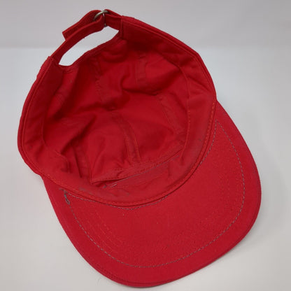 Ride Patch Strapback 5 Panel Hat Red OSFA Adjustable Rhinestone