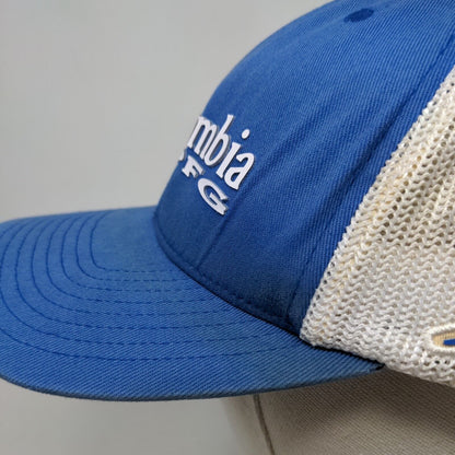 Columbia PFG Fitted Mesh Back Trucker Hat Blue Small/Medium Colorblock