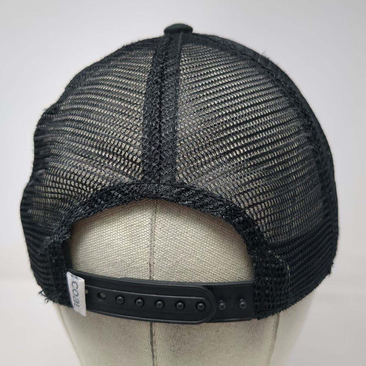 Coal Trucker Hat Black One Size Mesh Back Snapback Flat Brim SPT Star Adjustable