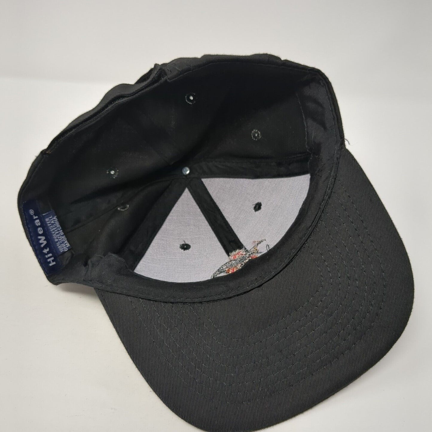 Barley Operations Strapback Hat Black One Size Adjustable Embroidered Hit Wear