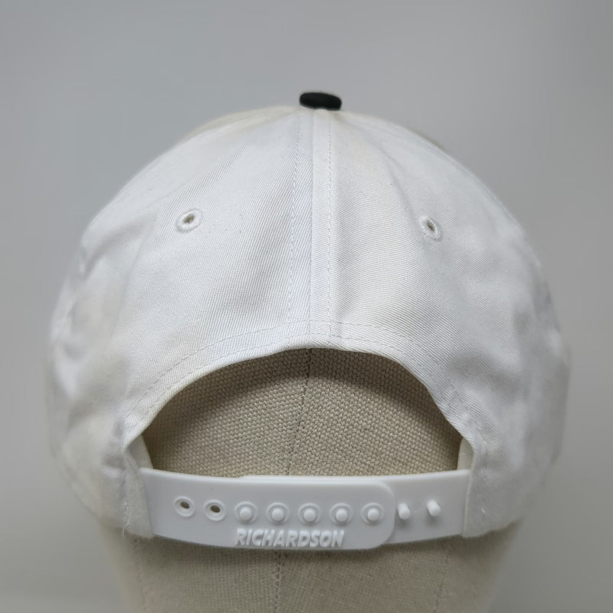 Richardson Trucker Hat Black One Size The Peltz Co Logo Snapback Contrast Stitch