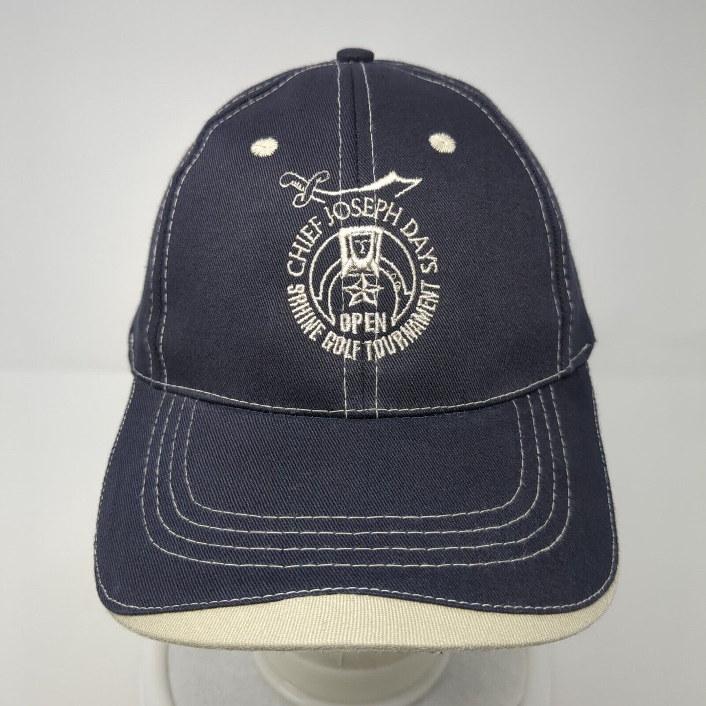 Chief Joseph Days Shrine Golf Tournament Strapback Hat Blue OS Adjustable AdGEAR