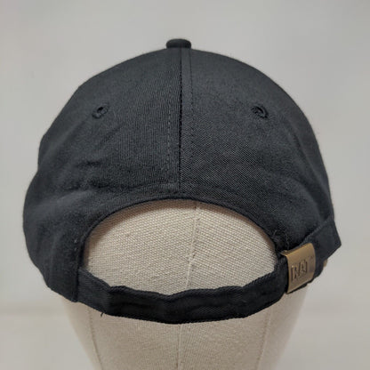 CAT Slideback Hat Black One Size Embroidered Logo Adjustable 6 Panel