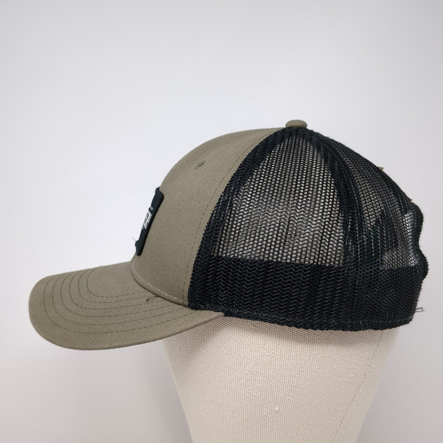 John Deere Equipment Patch Snapback Trucker Hat Brown One Size Mesh Back