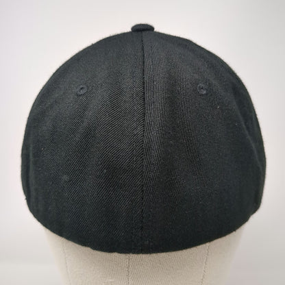 Flexfit Baseball Cap Black XL Jackson Construction Dean 6 Panel Curved Brim Hat