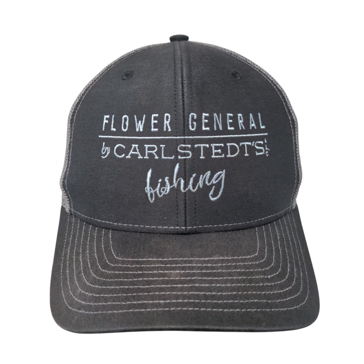 Flower General by Carlstedt's LLC Fishing Trucker Hat Black One Size Richardson