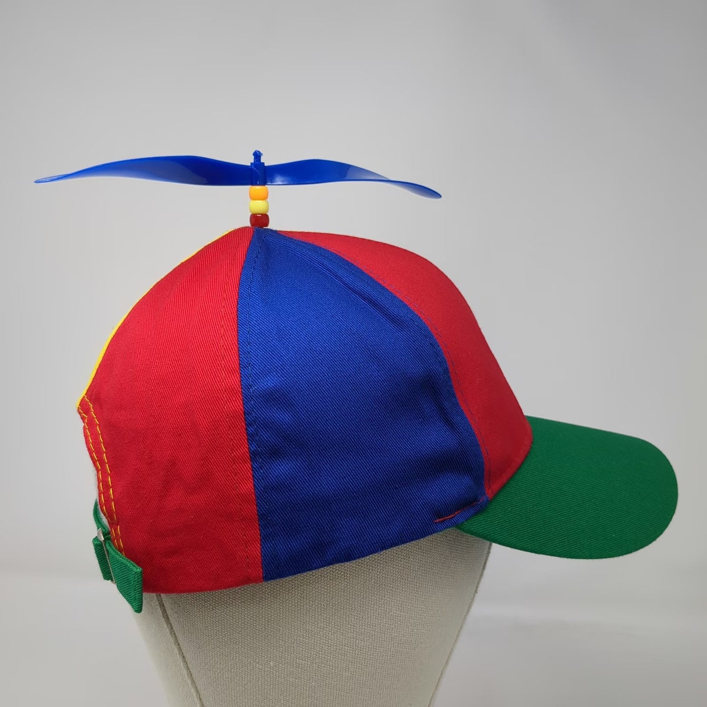 Green Red Yellow Blue Baseball Cap One Size Propeller Top Colorblock Cotton Hat