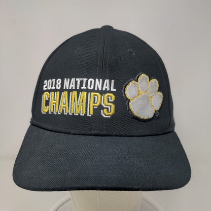 Nike Locker Room Men's Slideback Hat Black OSFM 2018 Clemson Tigers Champions