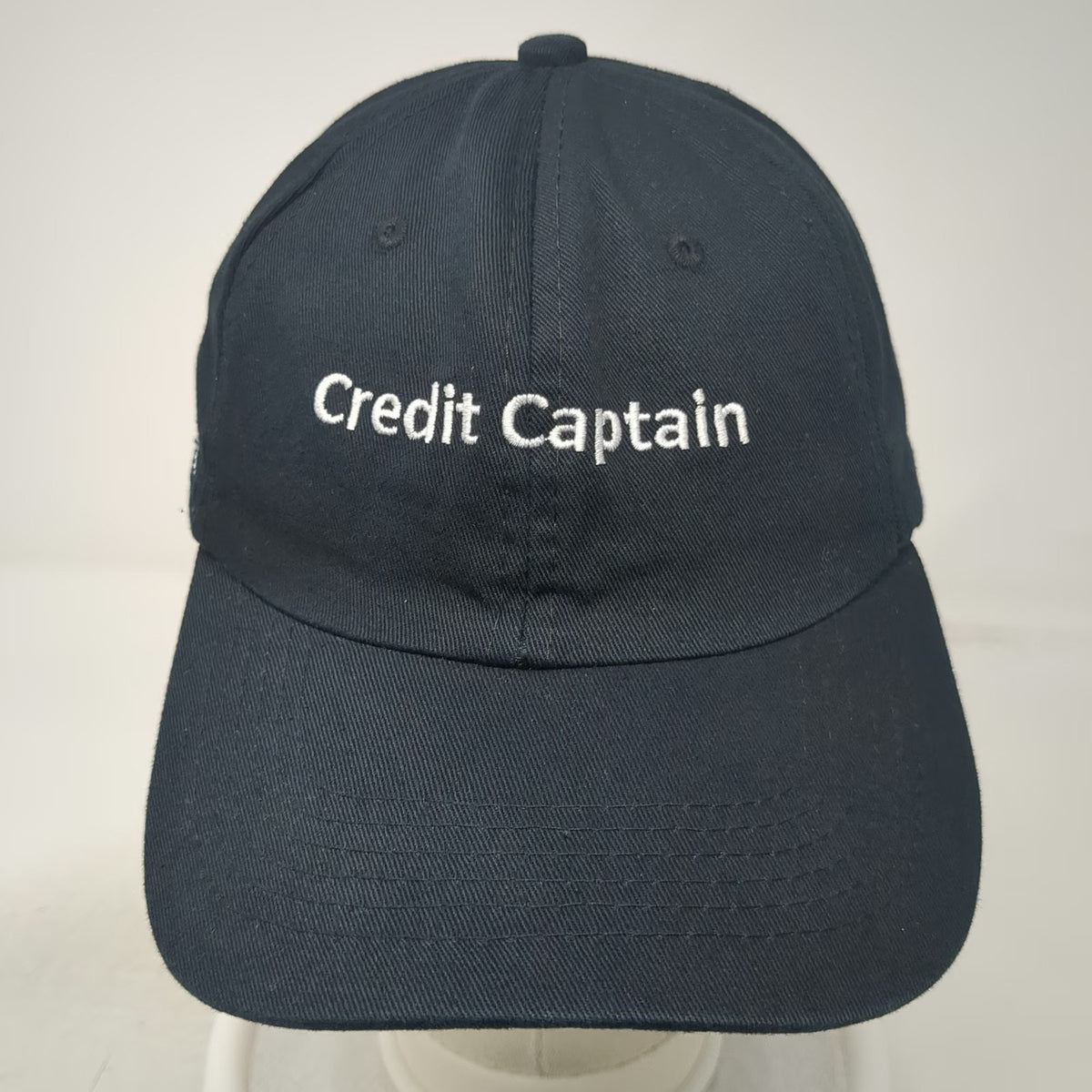 Credit Captain NetNow Logo Baseball Cap Black One Size Slideback Cotton Hat