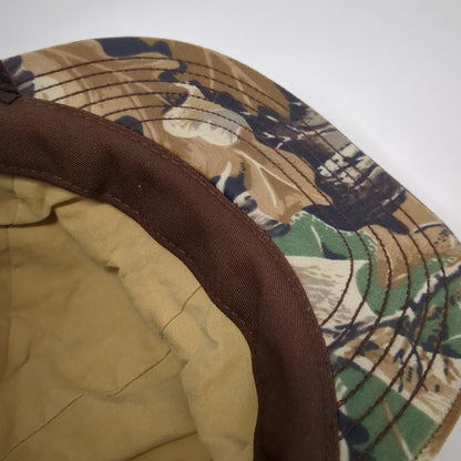 Cabela's Baseball Cap Brown Camo L Ear Flaps Advantage Hunting Woods Outdoor Hat