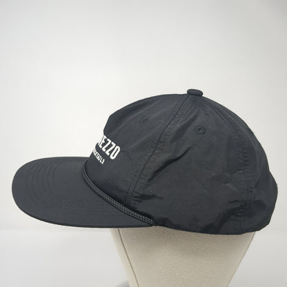 Intermezzo Coffee & Cocktails Snapback Hat Black One Size Adjustable Embroidered