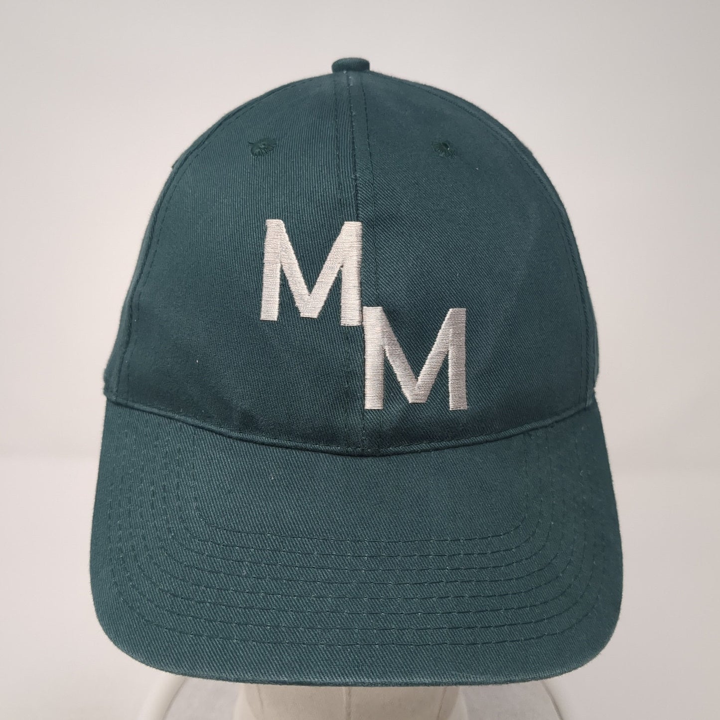 MM Slideback Baseball Cap Green One Size Adjustable Embroidered HeadToToe