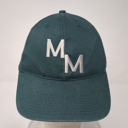 MM Slideback Baseball Cap Green One Size Adjustable Embroidered HeadToToe