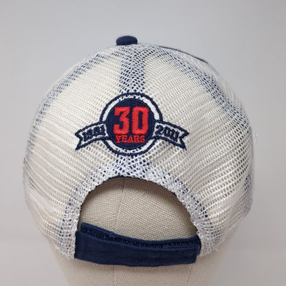 NOTS Strapback Hat Blue One Size Adjustable Distressed Mesh Back Outdoor Cap