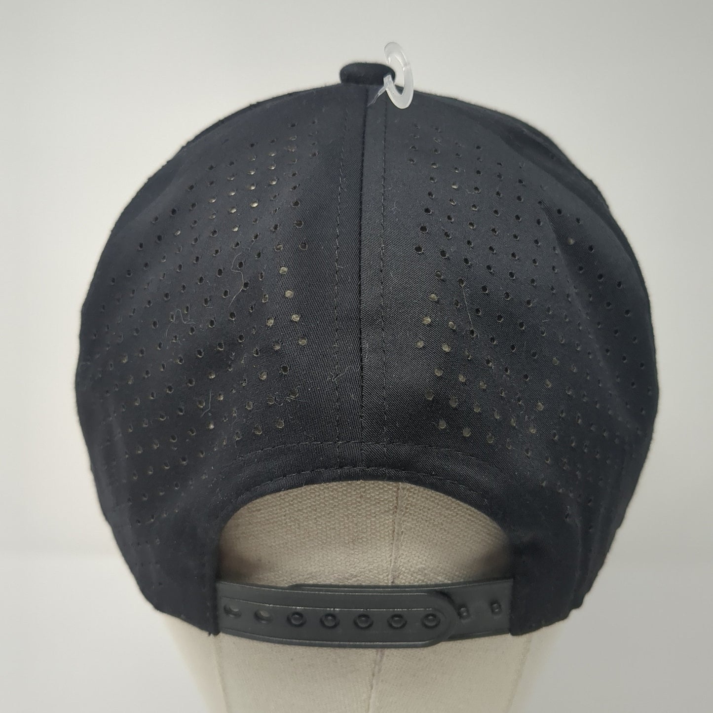 E6 Racing Components Trucker Hat Black One Size Adjustable Embroidered Rope