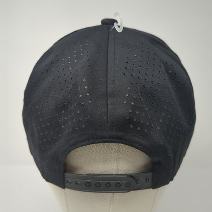 E6 Racing Components Trucker Hat Black One Size Adjustable Embroidered Rope