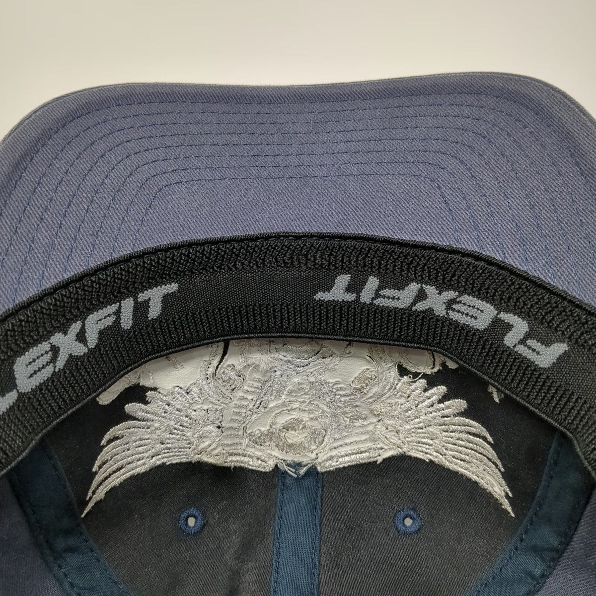 Port Authority Builders FirstSource Ride Hard Motorcycle Hat Blue Baseball Cap M