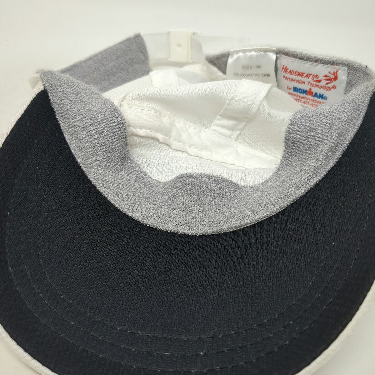 Headsweats 5 Panel White One Size Hat Ironman 70.3 Boise Mesh Performance