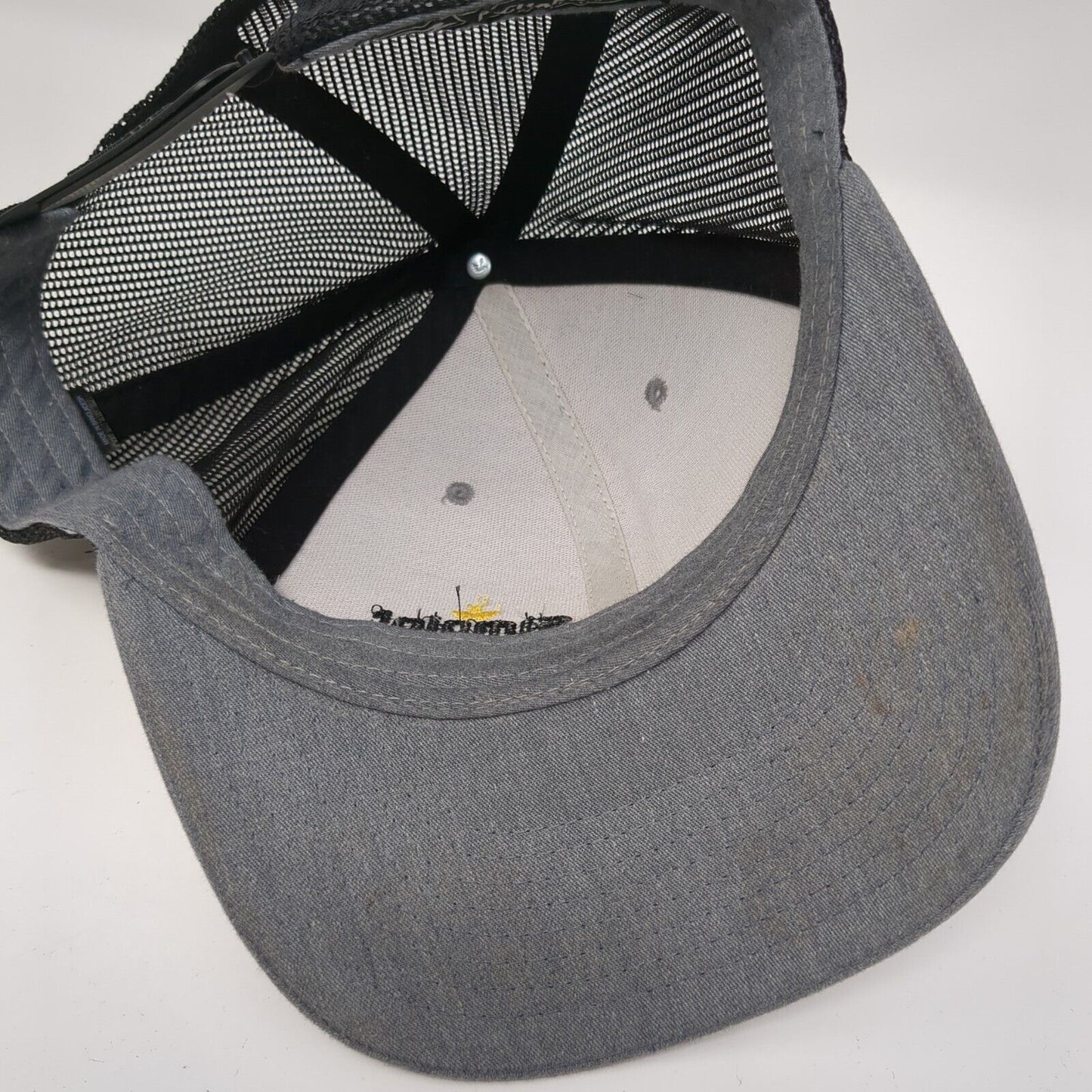 Simplot Animal Sciences Snapback Trucker Hat Gray One Size Mesh Back