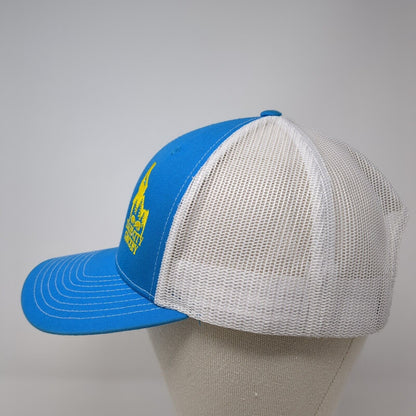 Idaho City Grocery Snapback Trucker Hat Blue OS Adjustable Mesh Back Richardson