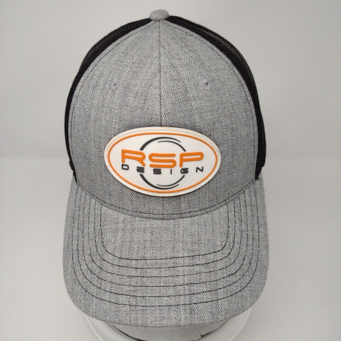 RSP Design Patch Snapback Mesh Back Trucker Hat Gray OSFA Cap America