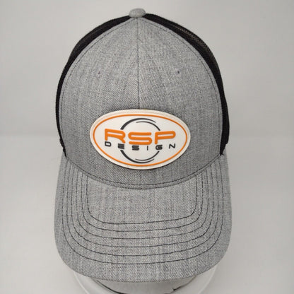 RSP Design Patch Snapback Mesh Back Trucker Hat Gray OSFA Cap America
