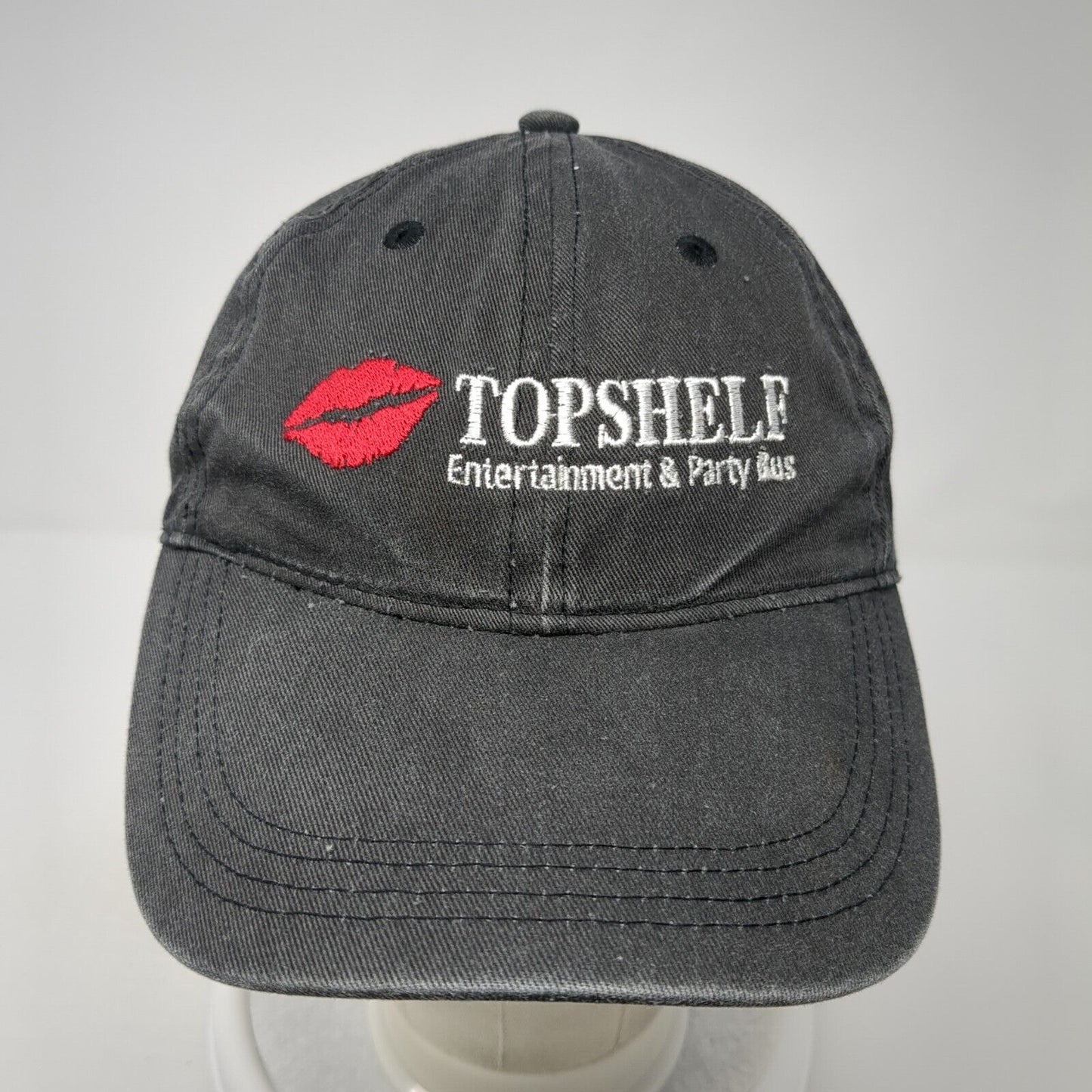 Top Shelf Entertainment & Party Bus Slideback Baseball Cap Black OS Adjustable