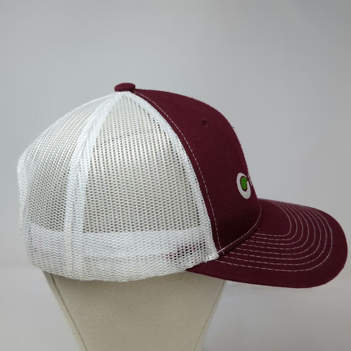 Direct Caps Hilleshög Red Trucker Hat OSFM Snapback Mesh Agriculture Seed Logo