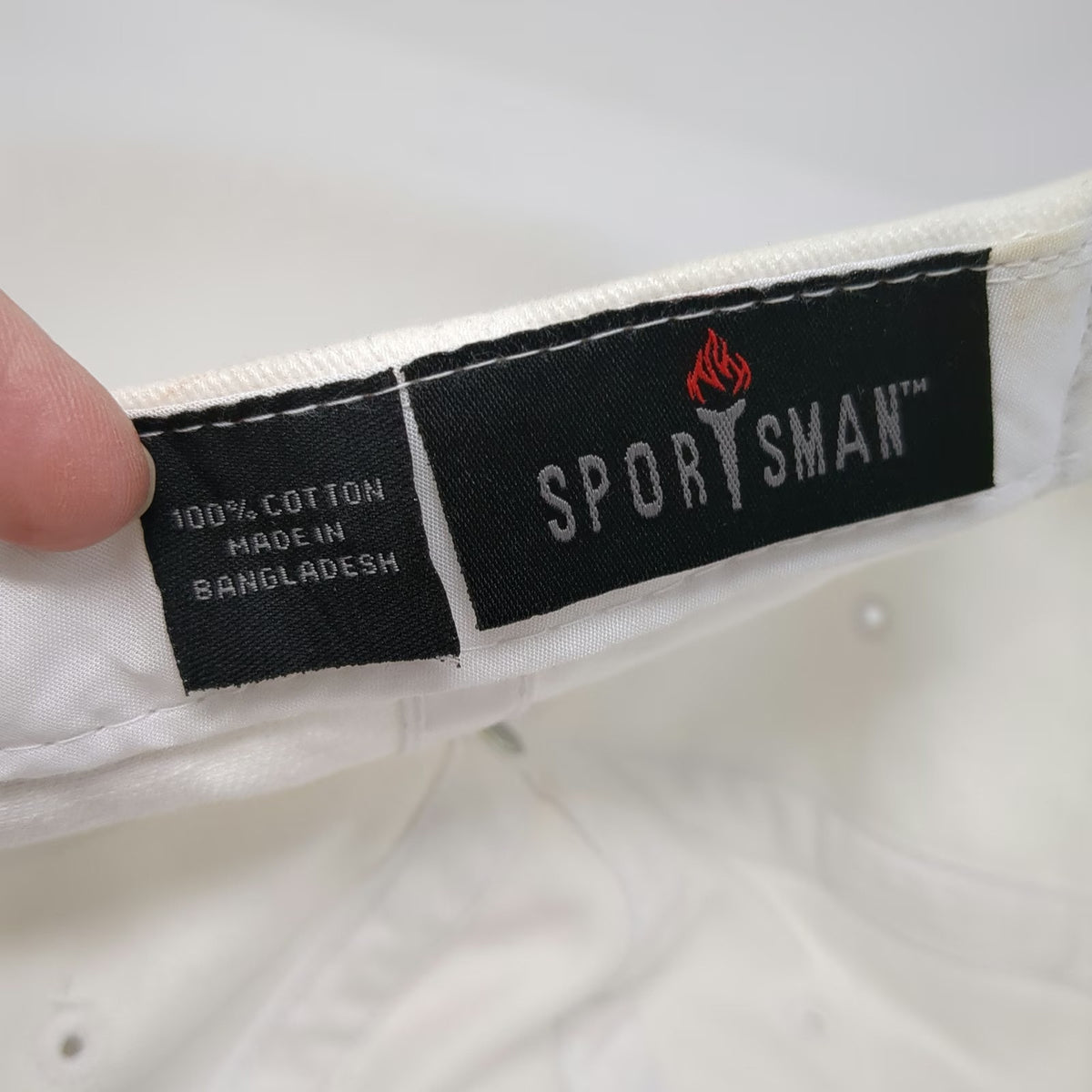 Sportsman Baseball Cap White One Size Gelati'da Authentic Italian Gelato Hat