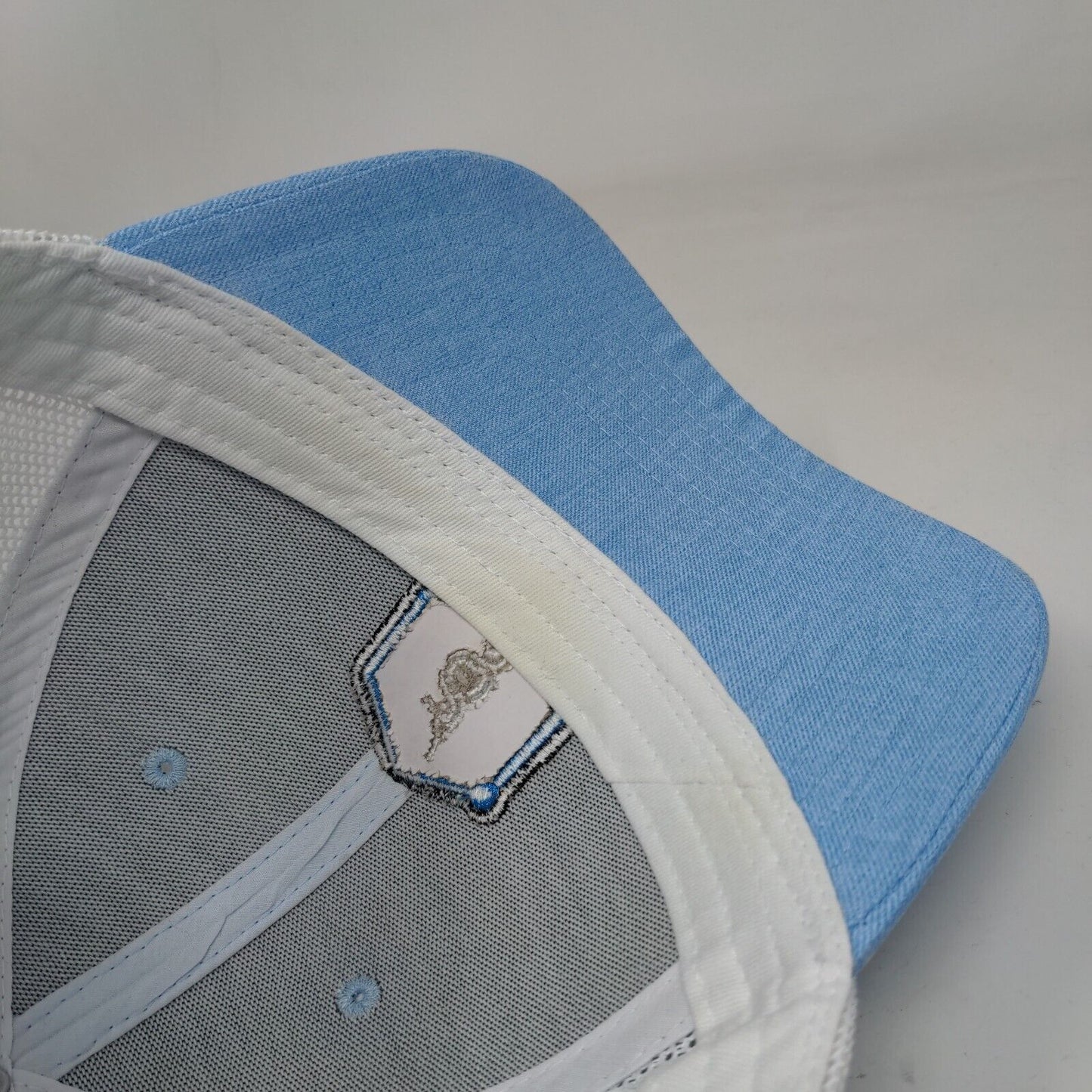 Big Accessories Snapback Mesh Back Trucker Hat Blue One Size Colorblock