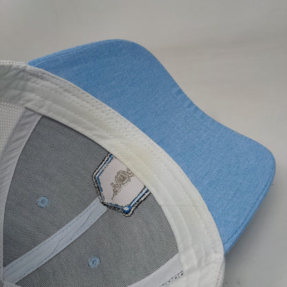 Big Accessories Snapback Mesh Back Trucker Hat Blue One Size Colorblock