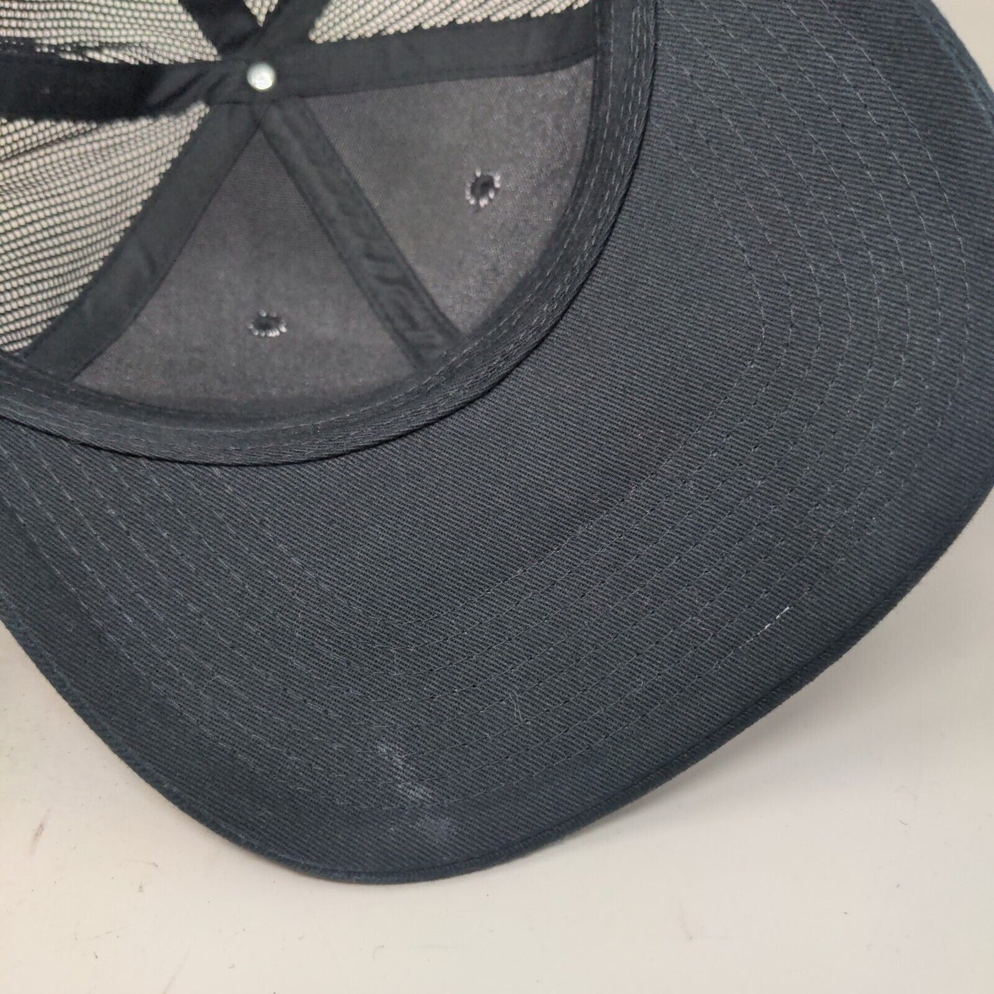 Fresh Patch Snapback Mesh Back Trucker Hat Black One Size Port Authority