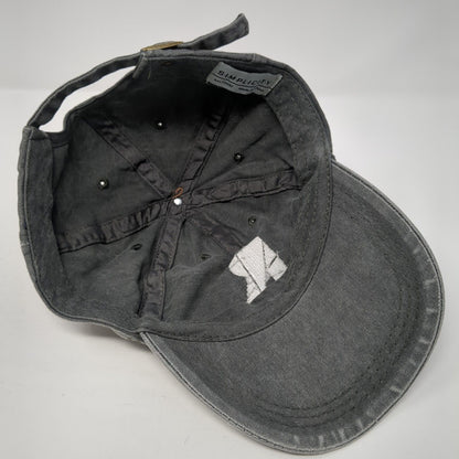 The Reserve Slideback Hat Gray One Size Adjustable Simplicity 6 Panel
