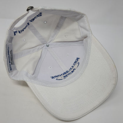 Kelly-Moore Paints Slideback Hat White One Size Adjustable Embroidered