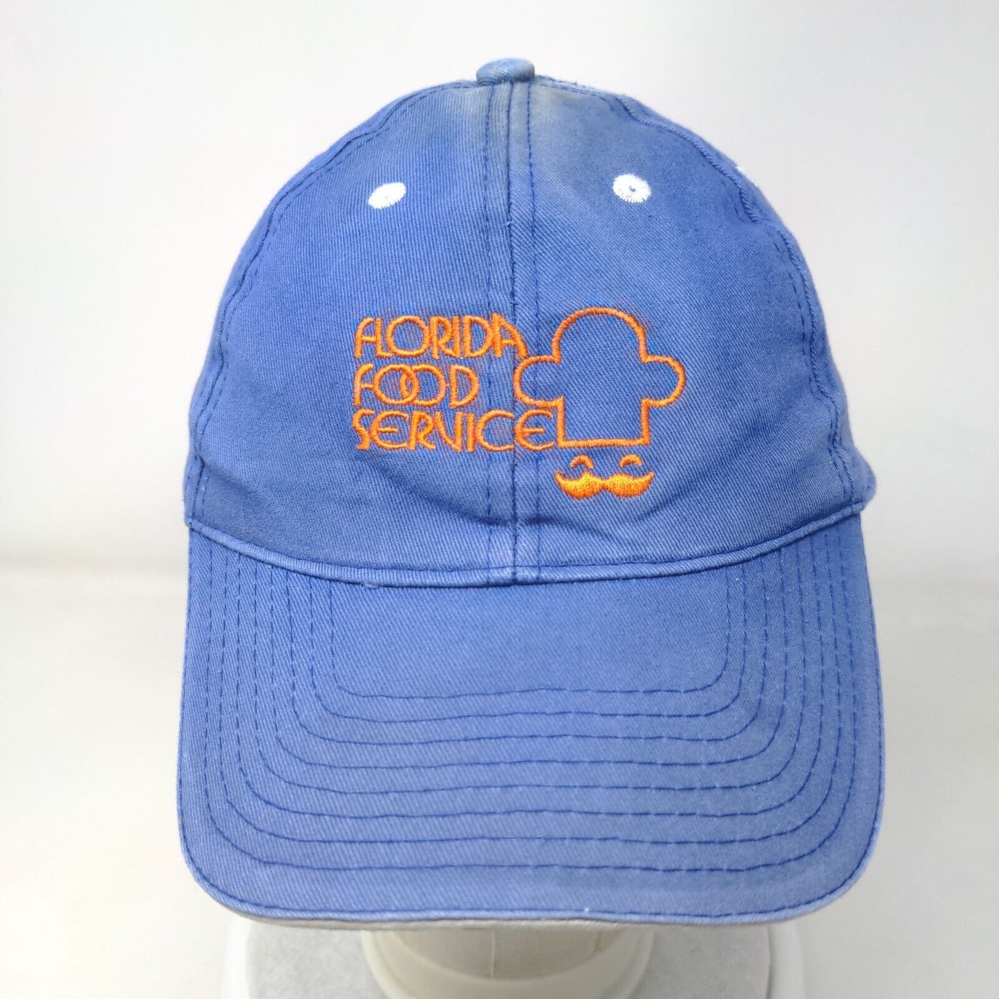 Florida Food Service Slideback Hat Blue OSFA Embroidered Hit Wear Crew Cap
