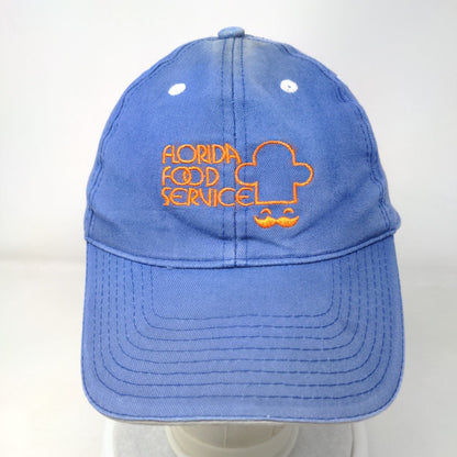 Florida Food Service Slideback Hat Blue OSFA Embroidered Hit Wear Crew Cap